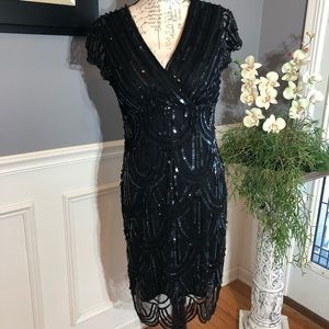 Black sequin dress